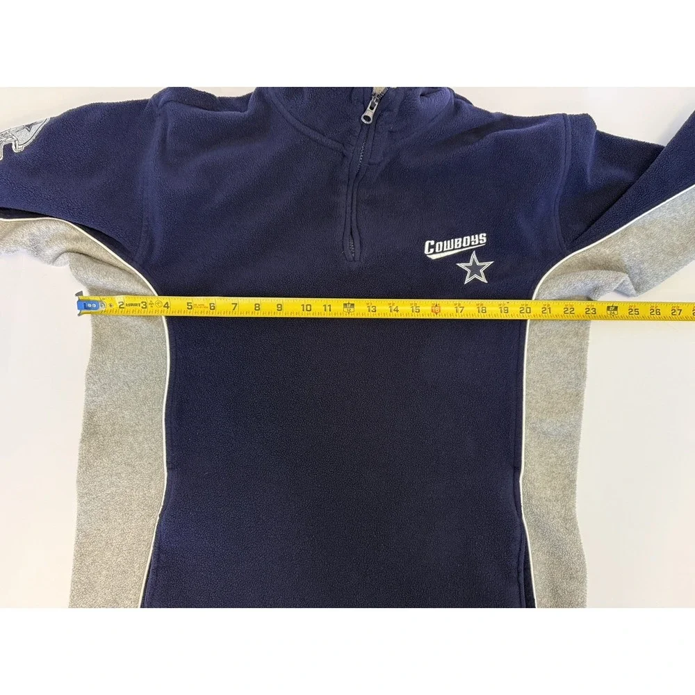 Vintage Dallas Cowboys 1/4‎ Zip Sweatshirt Blue Gray Men's L Pullover NFL